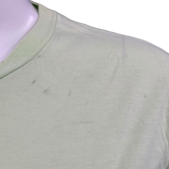 Sandy Liang Top Womens XS Green Blue Dippy Tee Tie Dye Retro‎ Style Logo Cotton - Picture 3 of 9